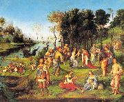 Lorenzo  Costa Allegory of the Court of Isabella d'Este oil painting